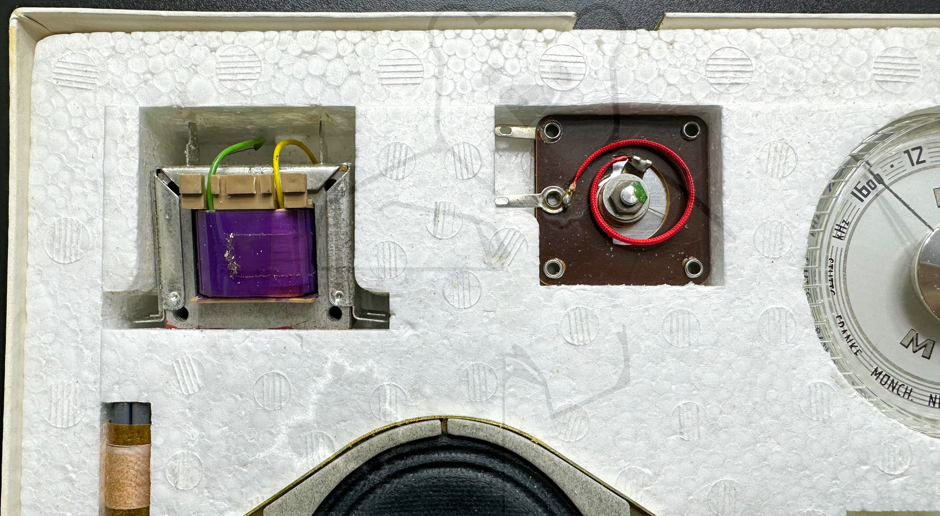 Kosmos Telefunken Kamerad - Obere Lage, Bauteile